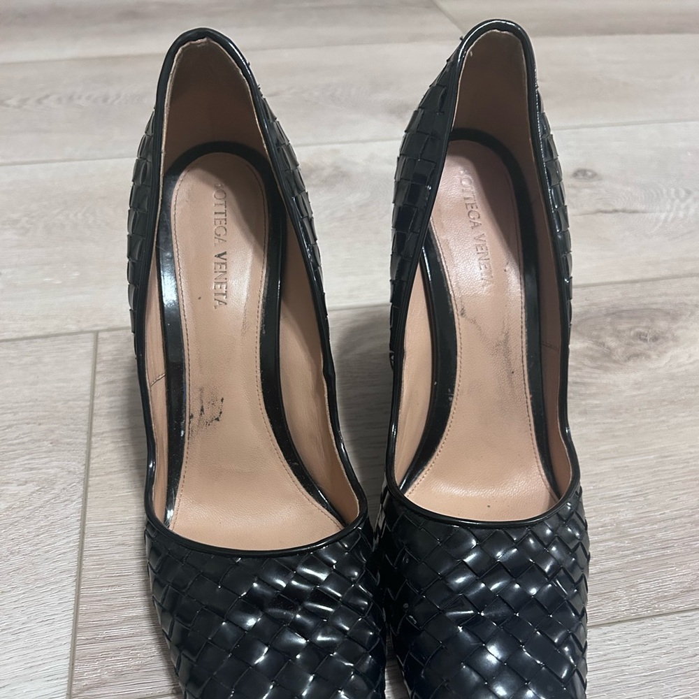 Bottega Veneta leather wedge